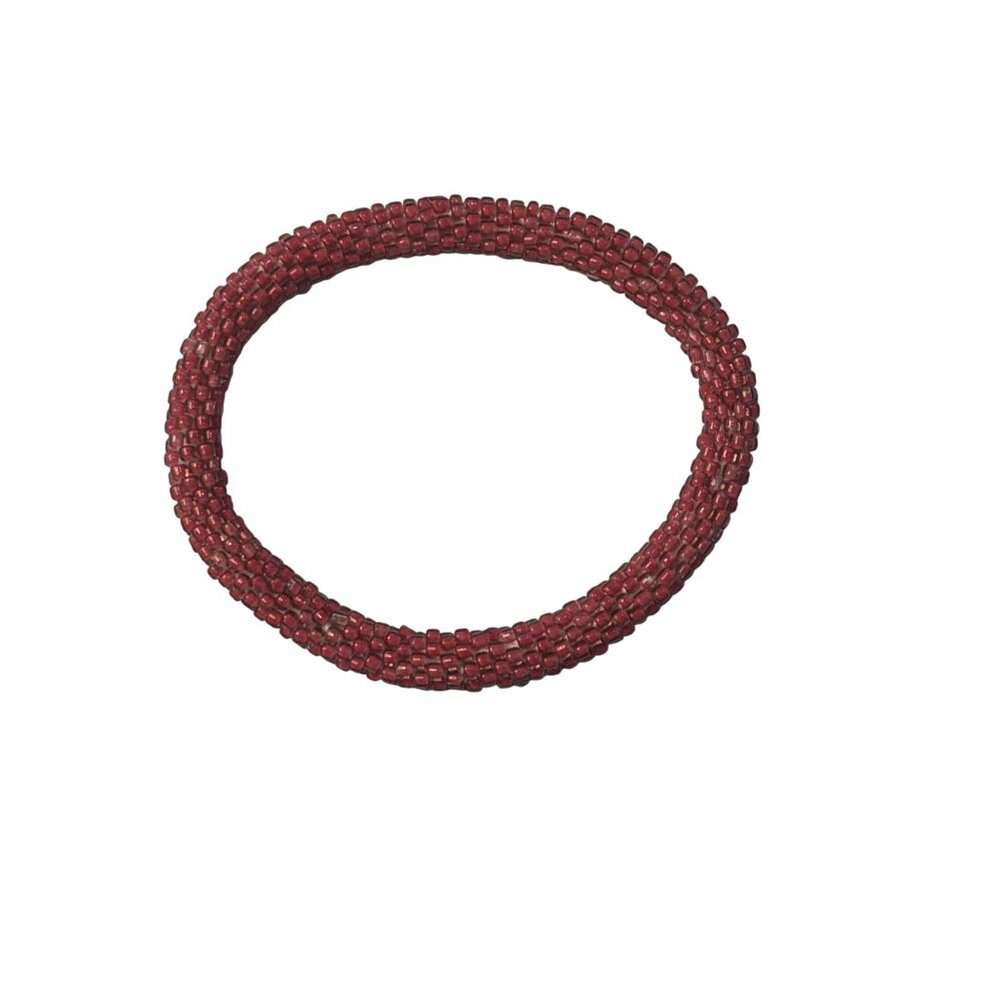 Sashka Bracelet Handmade Boho‎ Chic Crochet Beaded Roll-On Old Staying Display